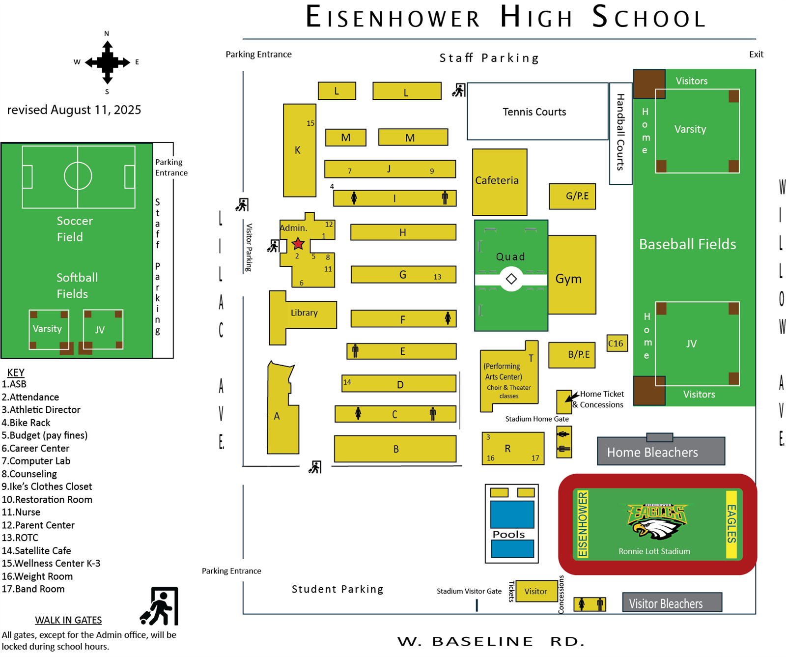 map of EHS